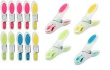 10 Soft Grip Clothes Pegs
