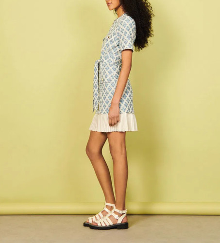 Sandro women blue pleated - women's,