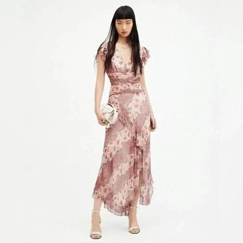 Allsaints brea pink floral - allsaints,