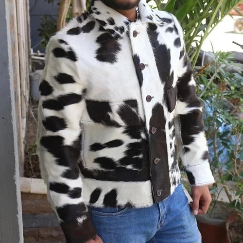 Genuine cowhide leather jacket - genuine,